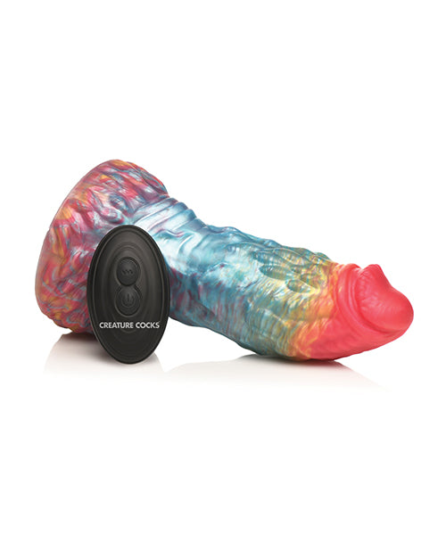 Creature Cocks Rainbow Phoenix Vibrating Dildo w/Remote Control - Rainbow - LUST Depot