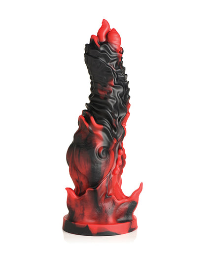 Creature Cocks Mephisto Silicone Dildo - Black/Red