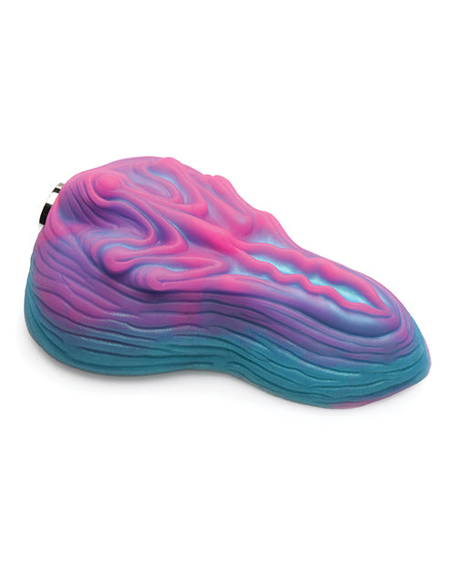 NO ETA Creature Cocks Vulvaron Vibrating Silicone Grinder w/Remote Control - Pink/Teal/Purple