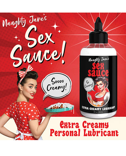 Naughty Jane's Sex Sauce Extra Creamy Lubricant - 8 oz - LUST Depot