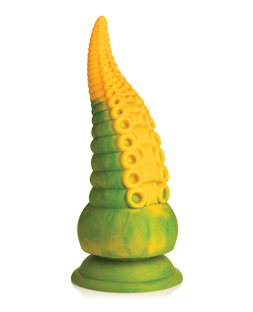 Creature Cocks Monstropus 2.0 Vibrating Tentacle Silicone Dildo - Yellow/Green - LUST Depot