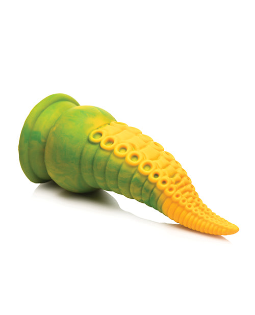 Creature Cocks Monstropus 2.0 Vibrating Tentacle Silicone Dildo - Yellow/Green - LUST Depot