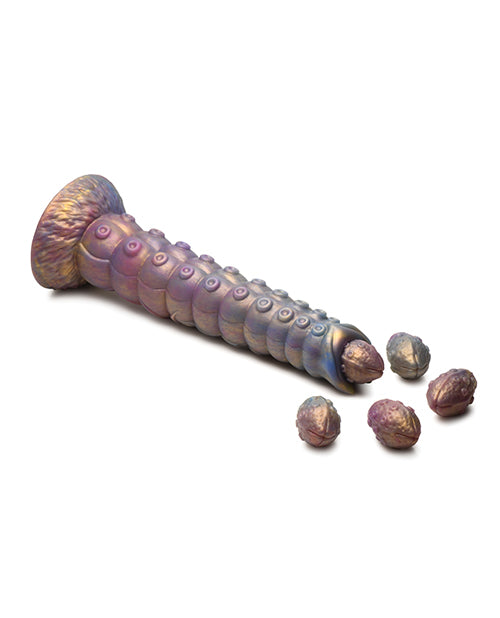 Creature Cocks Deep Invader Tentacle Ovipositor Silicone Dildo w/Eggs - Multi Color - LUST Depot