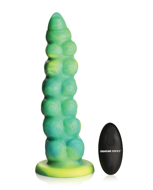 Creature Cocks Squirmer Thrusting & Vibrating Silicone Dildo w/Remote Control - Multi Color - LUST Depot