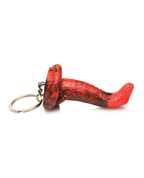 Creature Cocks King Cobra Silicone Key Chain - Black/Red - LUST Depot