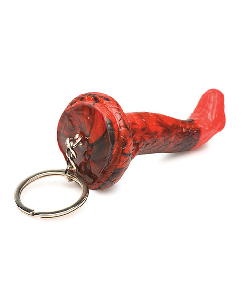 Creature Cocks King Cobra Silicone Key Chain - Black/Red - LUST Depot