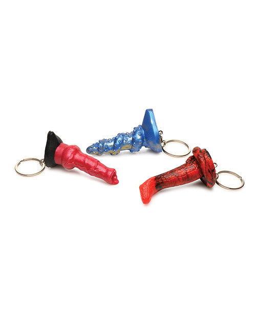 Creature Cocks Hell-Hound, Lord Kraken, & King Cobra Silicone Key Chain Set - Pack of 3 Multi Color - LUST Depot