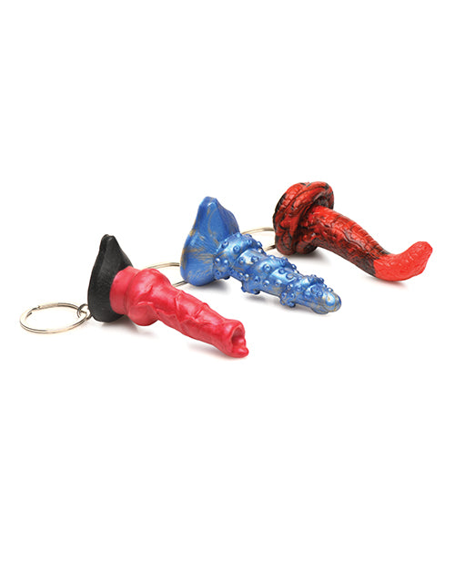 Creature Cocks Hell-Hound, Lord Kraken, & King Cobra Silicone Key Chain Set - Pack of 3 Multi Color - LUST Depot