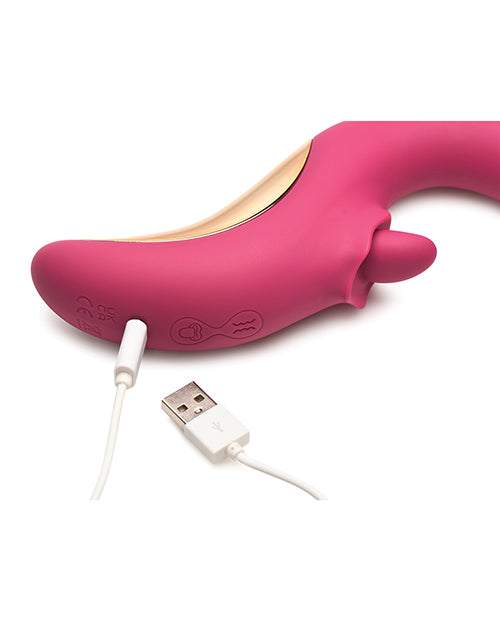 Lickgasm Tease & Please Thrusting & Licking Vibrator - Pink