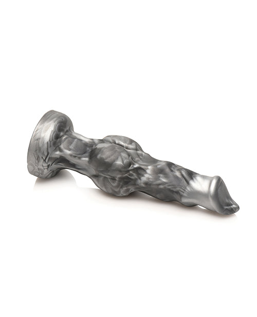 Creature Cocks Night Prowler Silicone Dildo - Small Black/Silver - LUST Depot