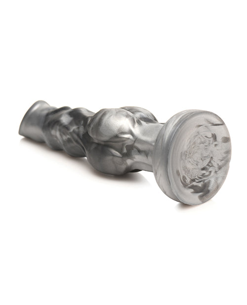 Creature Cocks Night Prowler Silicone Dildo - Small Black/Silver