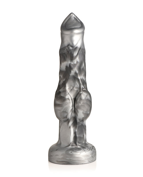 Creature Cocks Night Prowler Silicone Dildo - Small Black/Silver