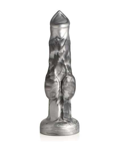 Creature Cocks Night Prowler Silicone Dildo - Small Black/Silver