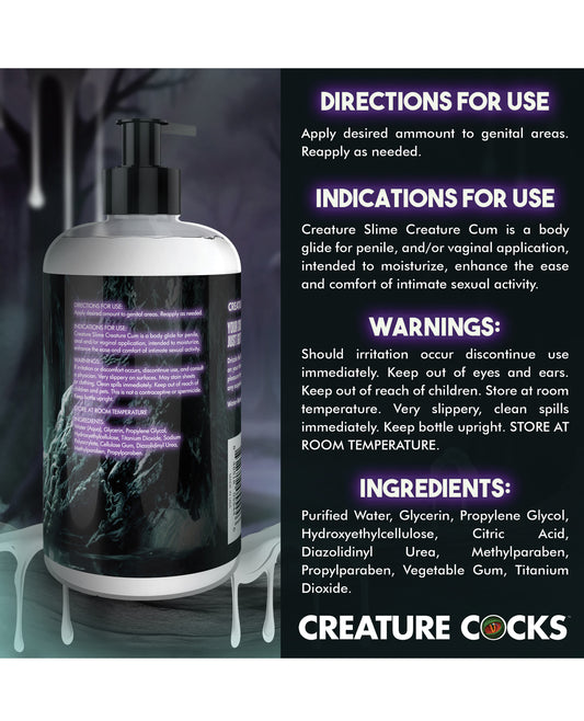 Creature Cocks - Creature Slime Creature Cum Unscented Jizz Lubricant 16oz