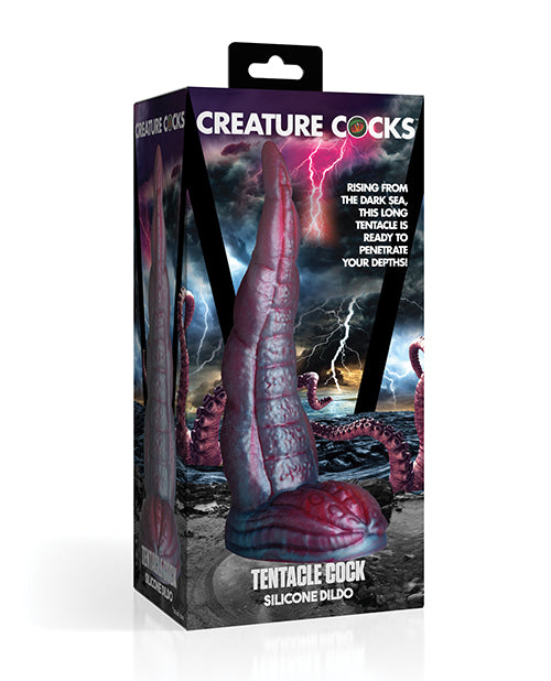 Creature Cocks Tentacle Cock Silicone Dildo - Red/Blue - LUST Depot