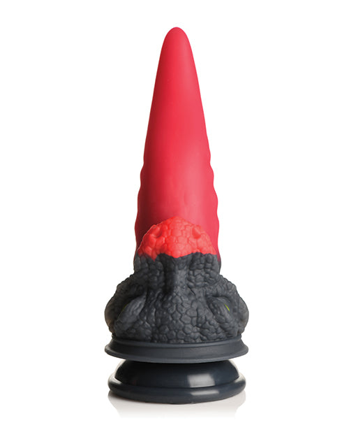 Creature Cocks Dragon Roar Silicone Dildo - Red/Black - LUST Depot