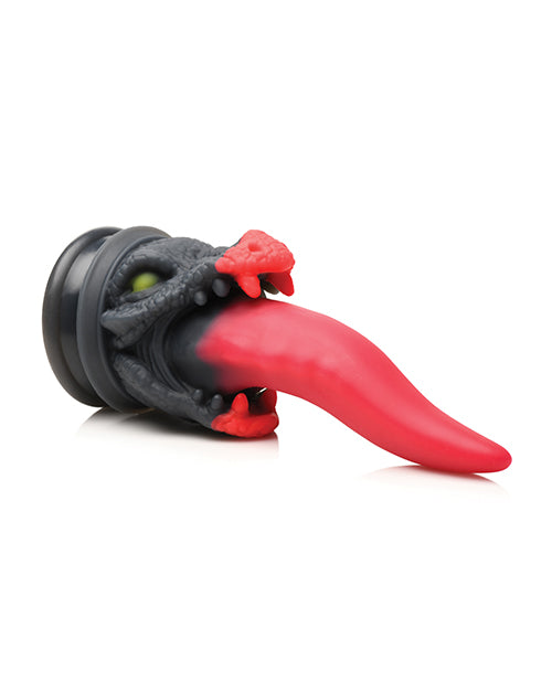 Creature Cocks Dragon Roar Silicone Dildo - Red/Black - LUST Depot