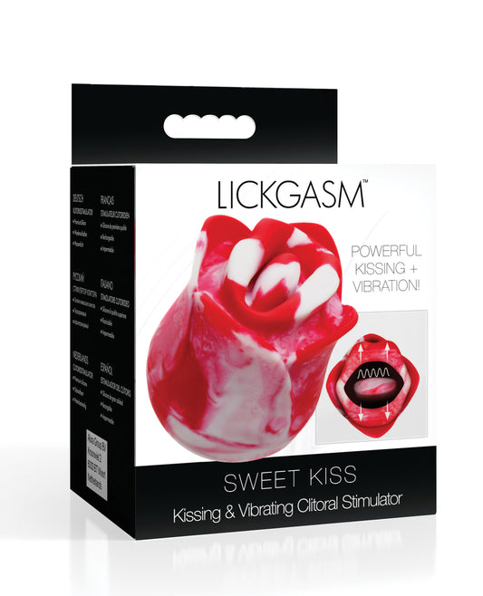 Lickgasm Sweet Kiss Kissing & Vibrating Clitoral Stimulator - Swirl