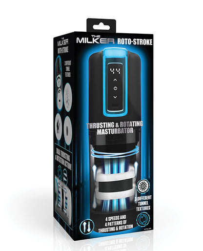 The Milker Roto-Stroke Thrusting & Rotating Masturbator - Black