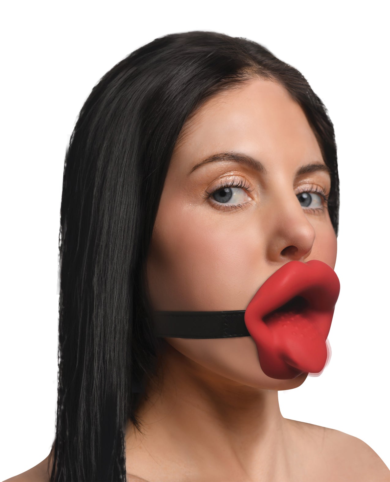 Master Series Vibrating Sissy Mouth Gag - Red