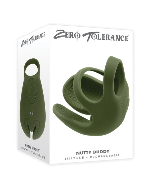 Zero Tolerance Nutty Buddy Cock & Ball Vibrator - Green