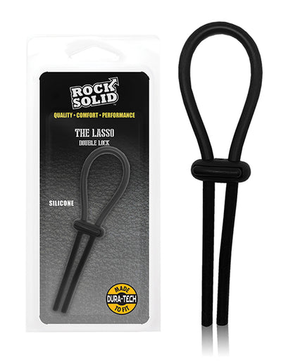 Rock Solid Lasso Single Adjustable Lock Black Silicone - LUST Depot