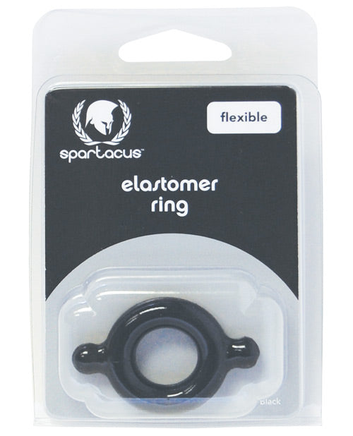 Spartacus Elastomer Cock Ring - Black - LUST Depot