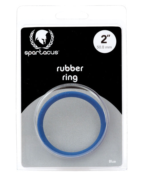 Spartacus 2" Rubber Cock Ring - Blue - LUST Depot