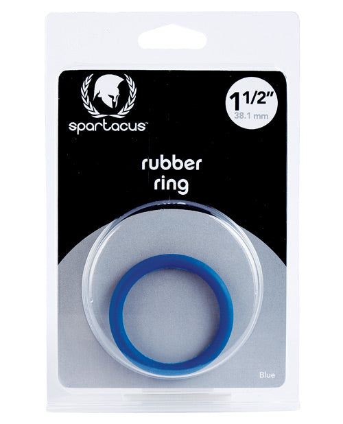 Spartacus 1.5" Rubber Cock Ring - Blue - LUST Depot