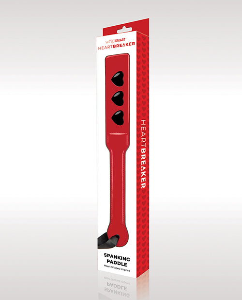 Whipsmart Heartbreaker Spanking Paddle - Red/black - LUST Depot