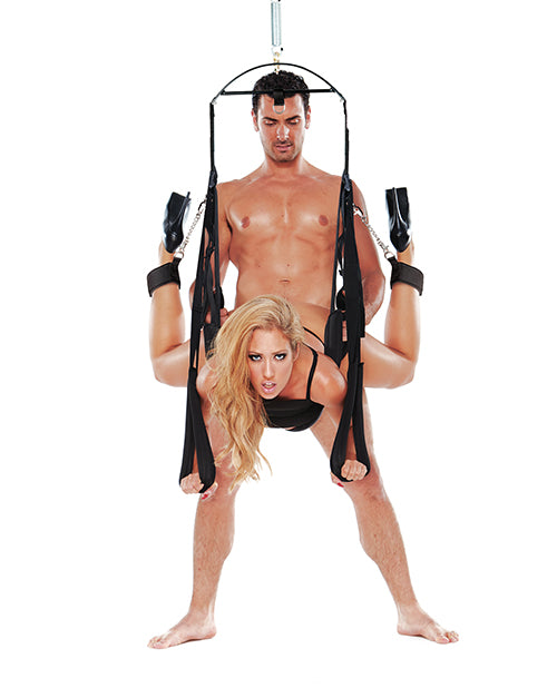 Whip Smart Bondage Pleasure Swing - Black - LUST Depot