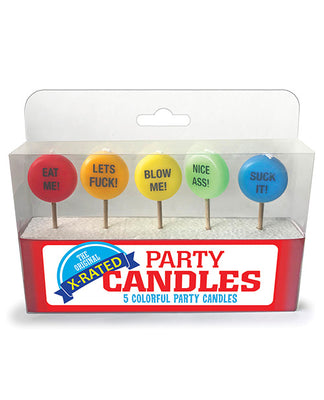 X-rated Party Candles - Set Of 5