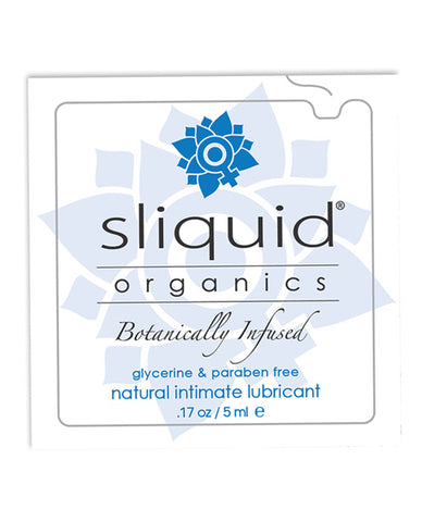 Sliquid Organics Natural Intimate Lubricant - .17 Oz Pillow