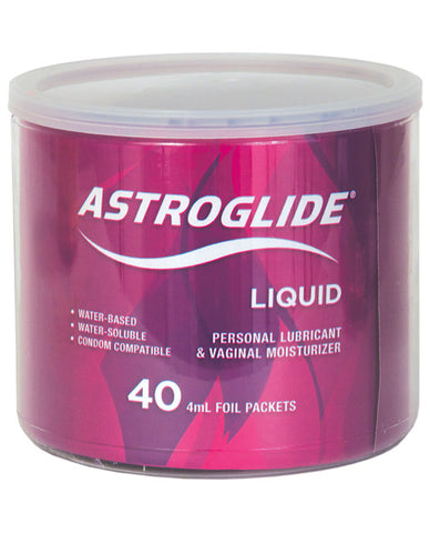 Astroglide Lubricant - 4 Ml Foil Pack Bowl Of 40