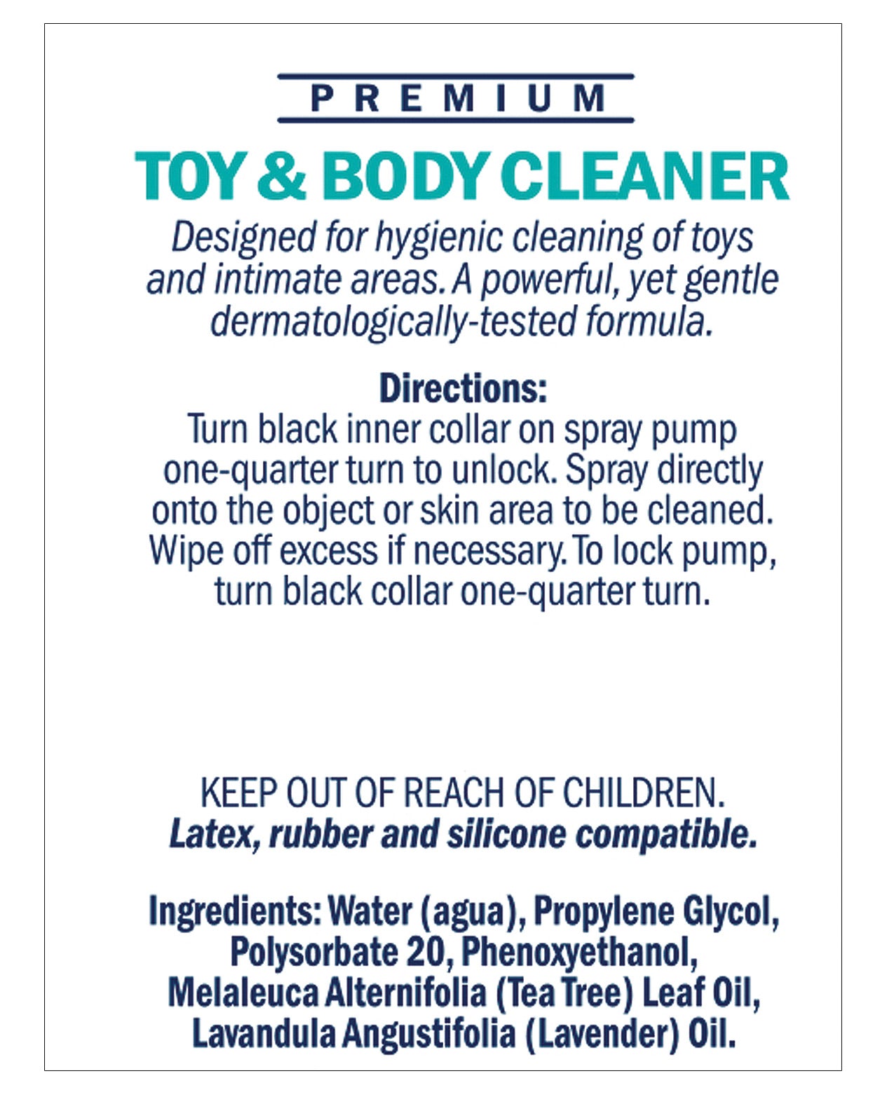 Swiss Navy Toy & Body Cleaner - 6 Oz Bottle - LUST Depot