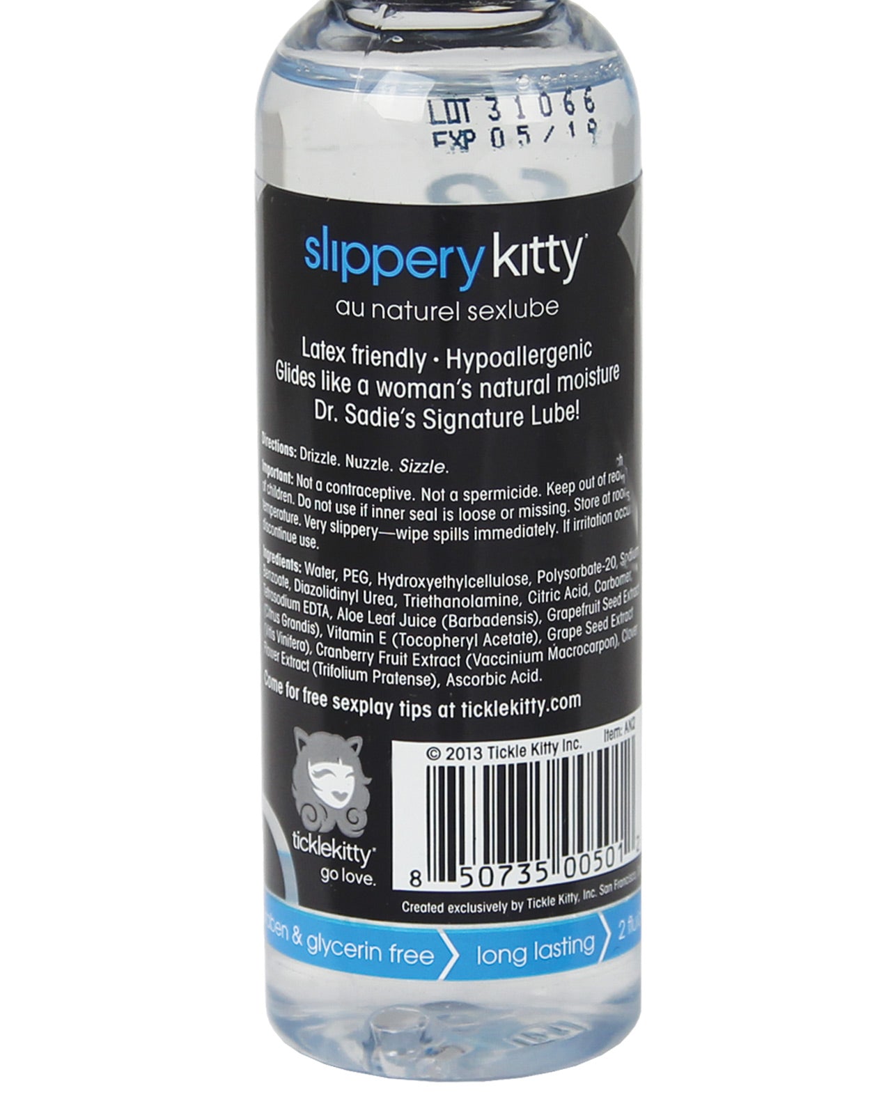 Dr Sadie's Signature Slippery Kitty - 2 Oz Au Natural - LUST Depot