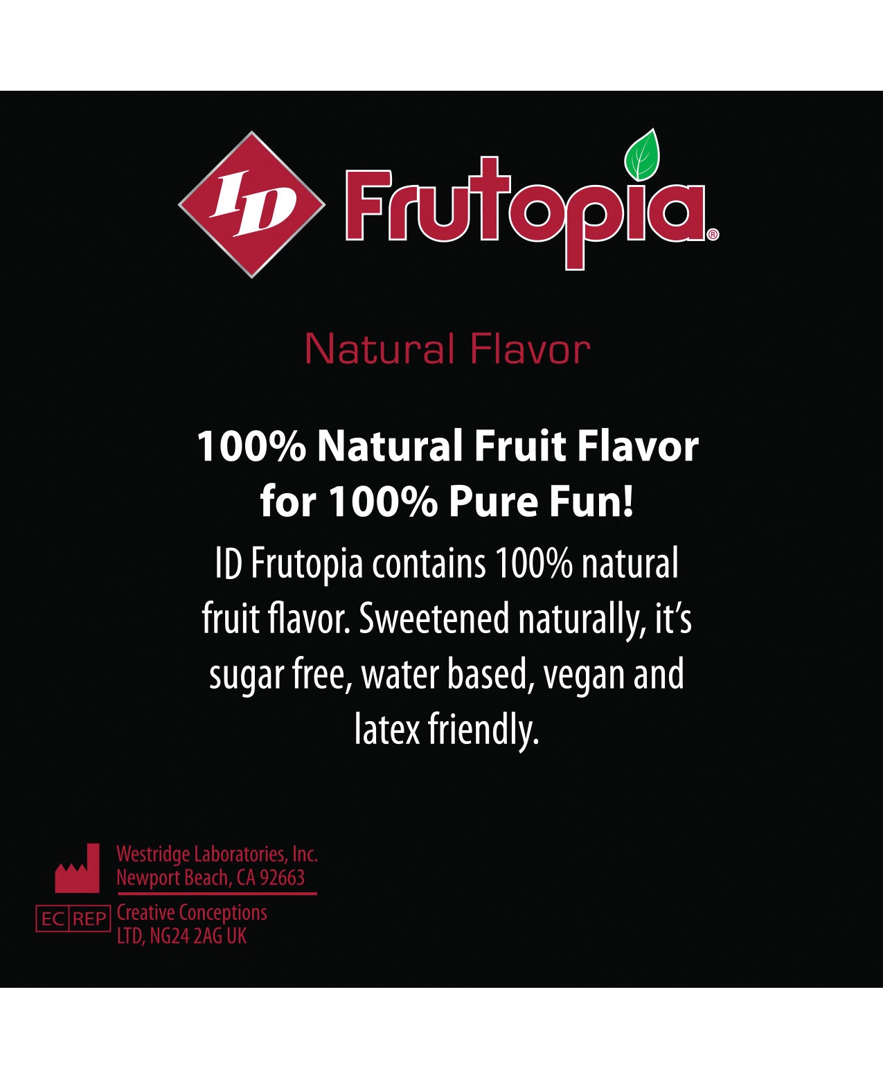 Id Frutopia Natural Lubricant - 3.4 Oz Strawberry - LUST Depot