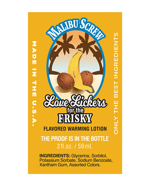 Love Lickers - 2 Oz Malibu Screw Tropical Cocktail - LUST Depot