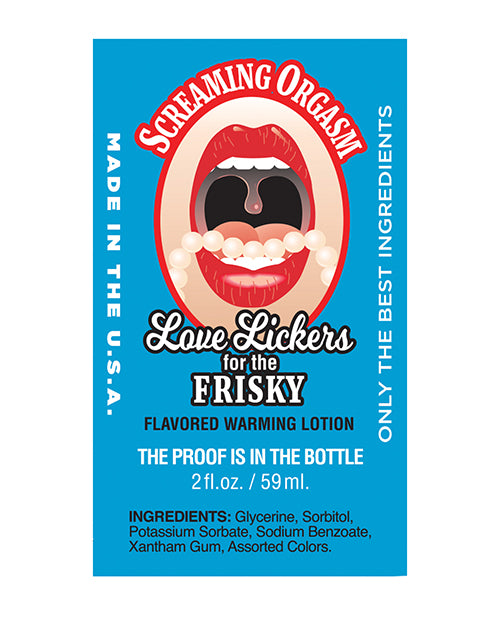 Love Lickers - 2 Oz Screaming Orgasm Raspberry - LUST Depot