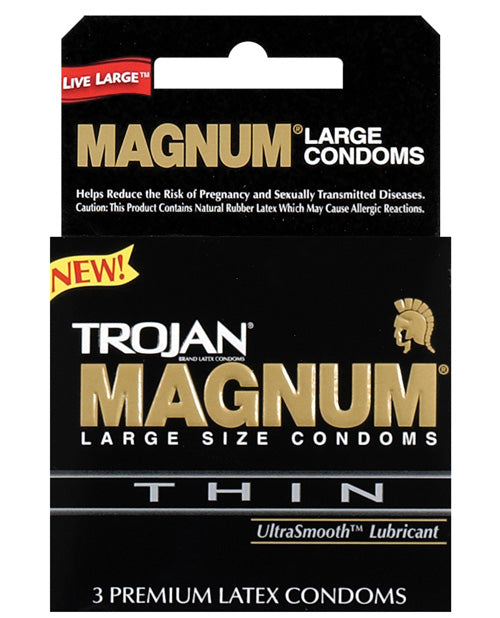 Trojan Magnum Thin Condoms - Box Of 3 - LUST Depot