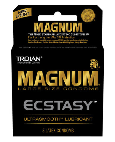 Trojan Magnum Ecstasy Condoms - Box Of 3