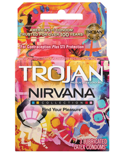 Trojan Nirvana Condom - Pack Of 3 - LUST Depot