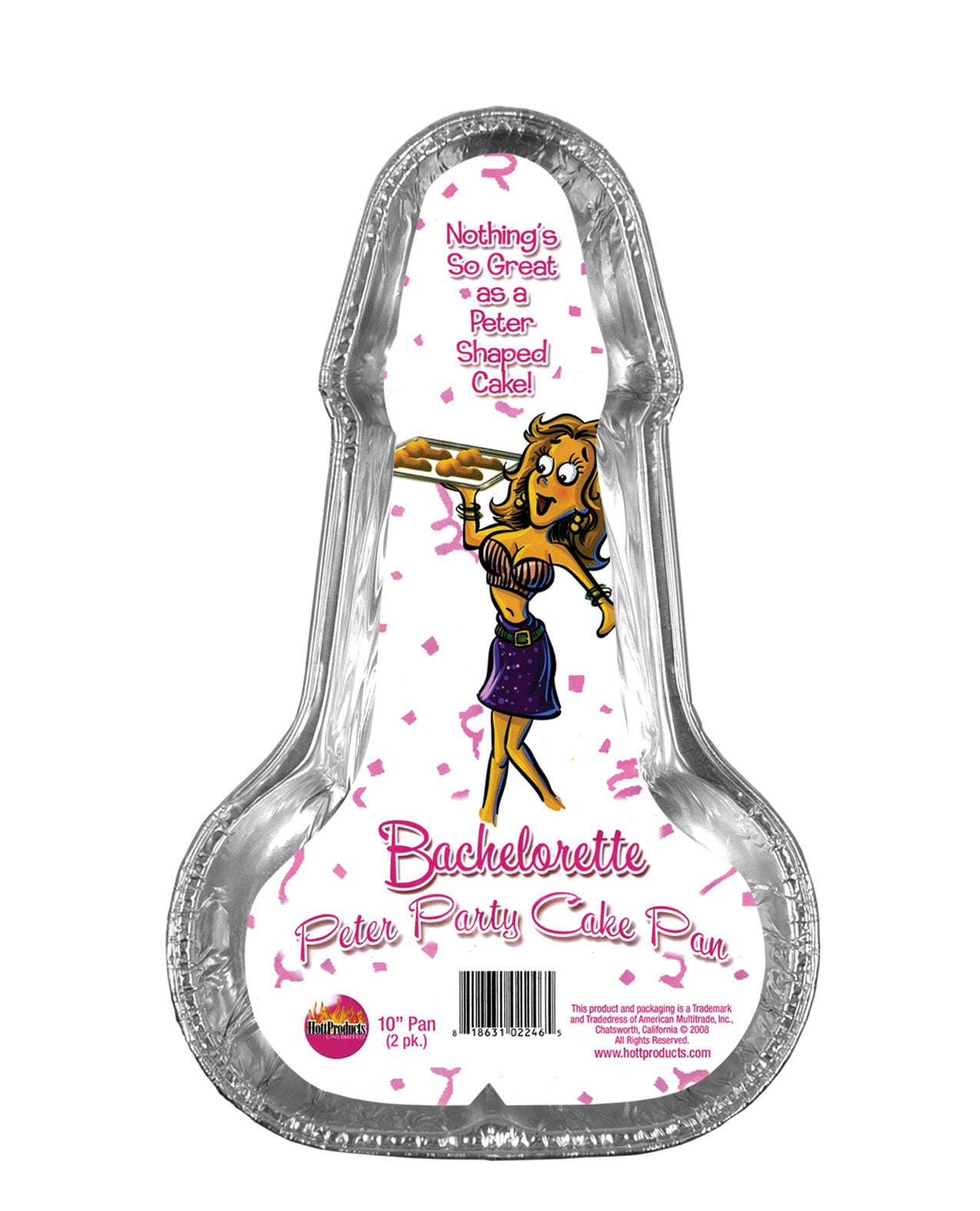 Bachelorette Disposable Peter Party Cake Pan Medium - Pack Of 2 - LUST Depot