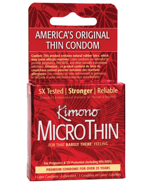 Kimono Micro Thin Condom - Box Of 3 - LUST Depot