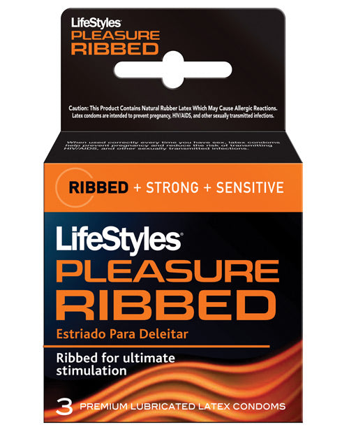 Lifestyles Ultra Ribbed - Box Of 3 - LUST Depot