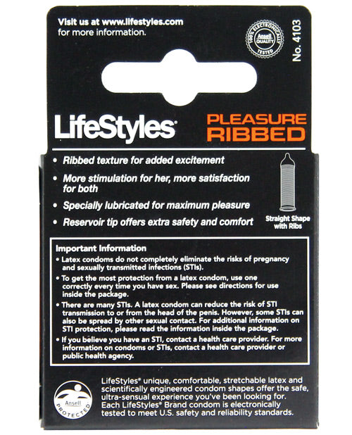 Lifestyles Ultra Ribbed - Box Of 3 - LUST Depot