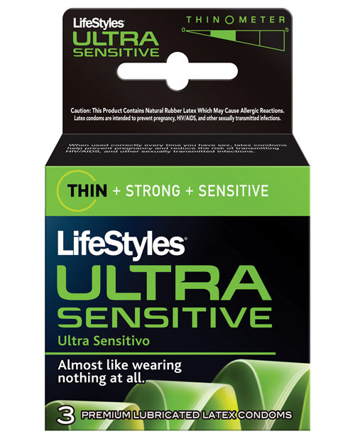 Lifestyles Ultra Sensitive - Box Of 3 - LUST Depot