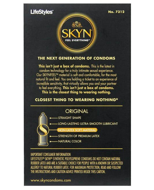 Lifestyles Skyn Non-latex - Box Of 12 - LUST Depot