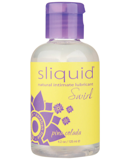 Sliquid Naturals Swirl Lubricant - 4.2 Oz Pina Colada - LUST Depot