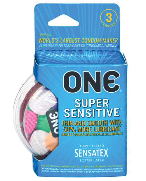 One Super Sensitive Condoms - Box Of 3 - LUST Depot